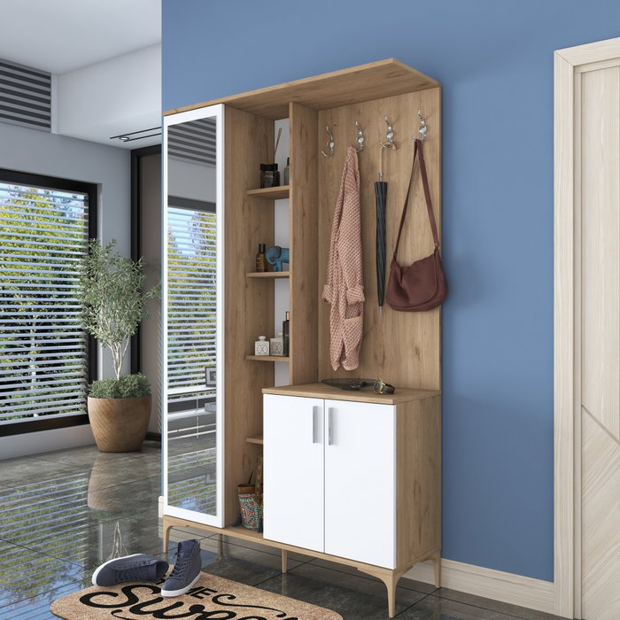 Hanah Home Recibidor EA109 - 2695 Nogal y Blanco